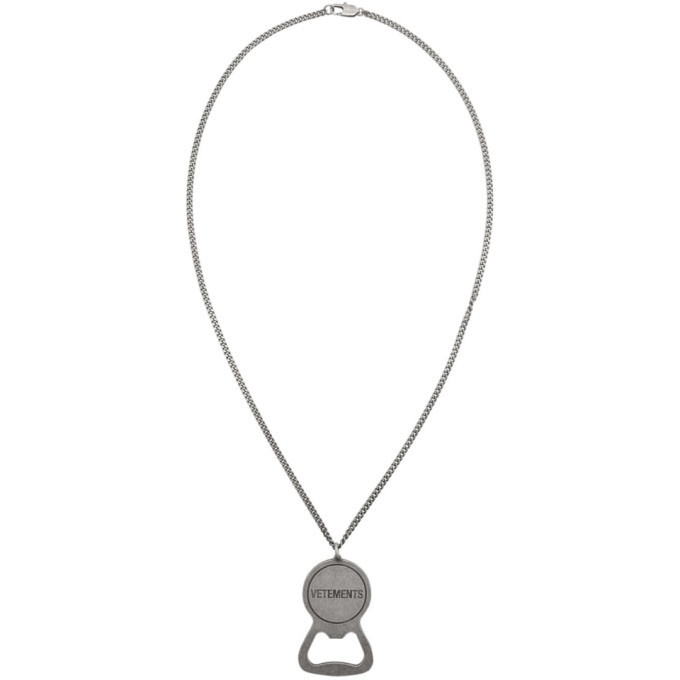 Photo: Vetements Silver Bottle Opener Necklace