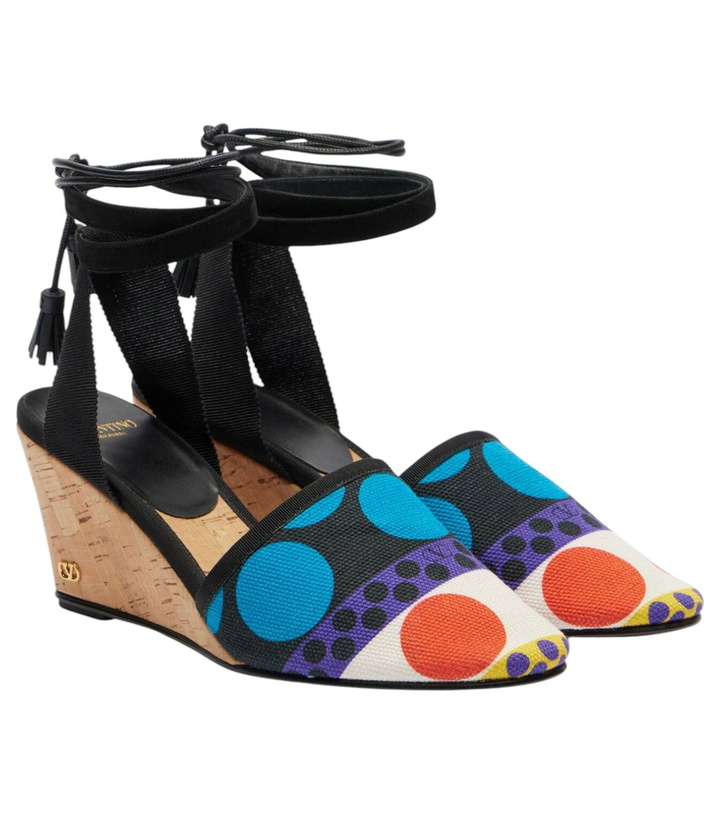 Photo: Valentino Garavani La Cruisette printed espadrille wedges
