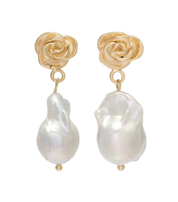 Photo: Magda Butrym Baroque pearl gold-plated drop earrings