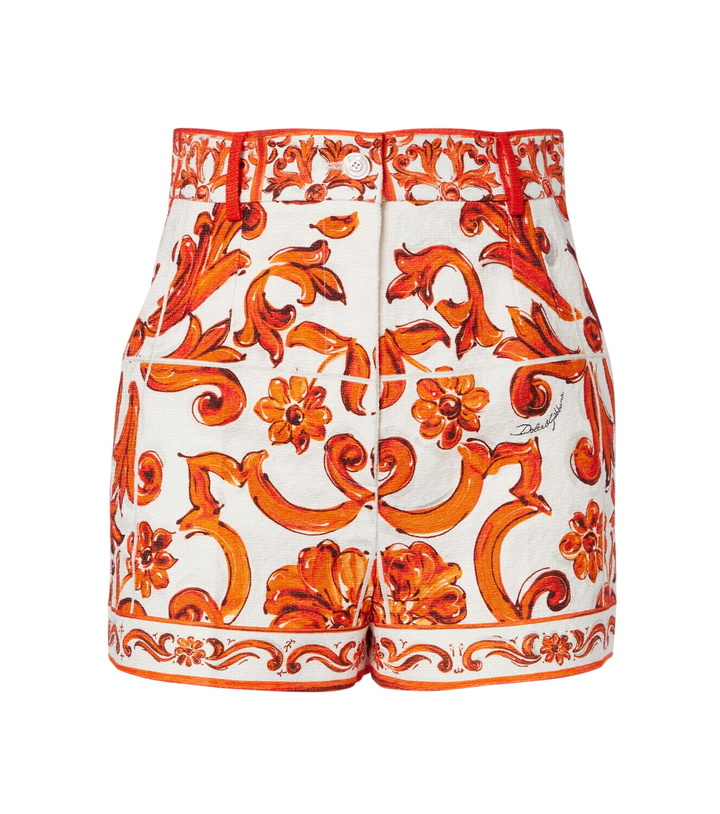 Photo: Dolce&Gabbana Majolica printed shorts