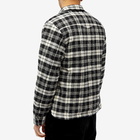 Officine Generale Men's Officine Générale Harring Padded Check Overshirt in Black/Ecru