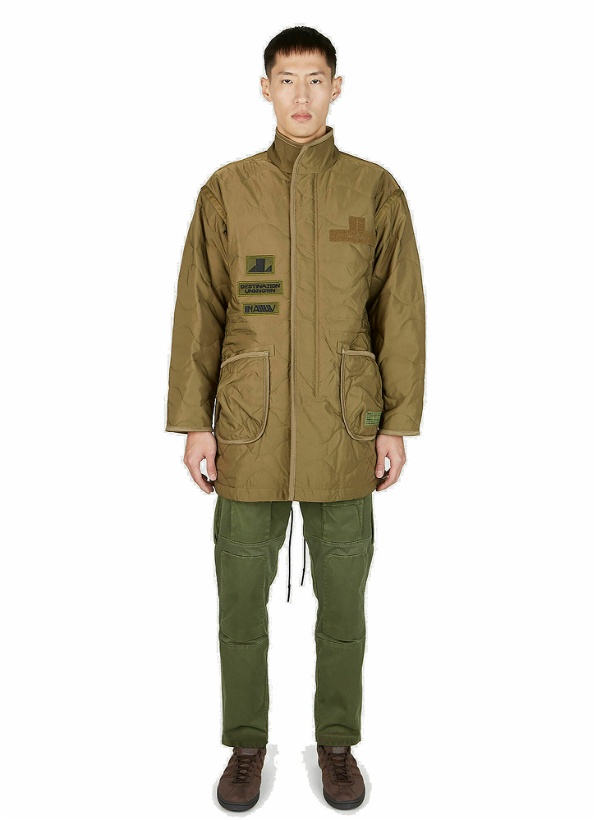 Photo: Quilted Patch Coat in Khaki