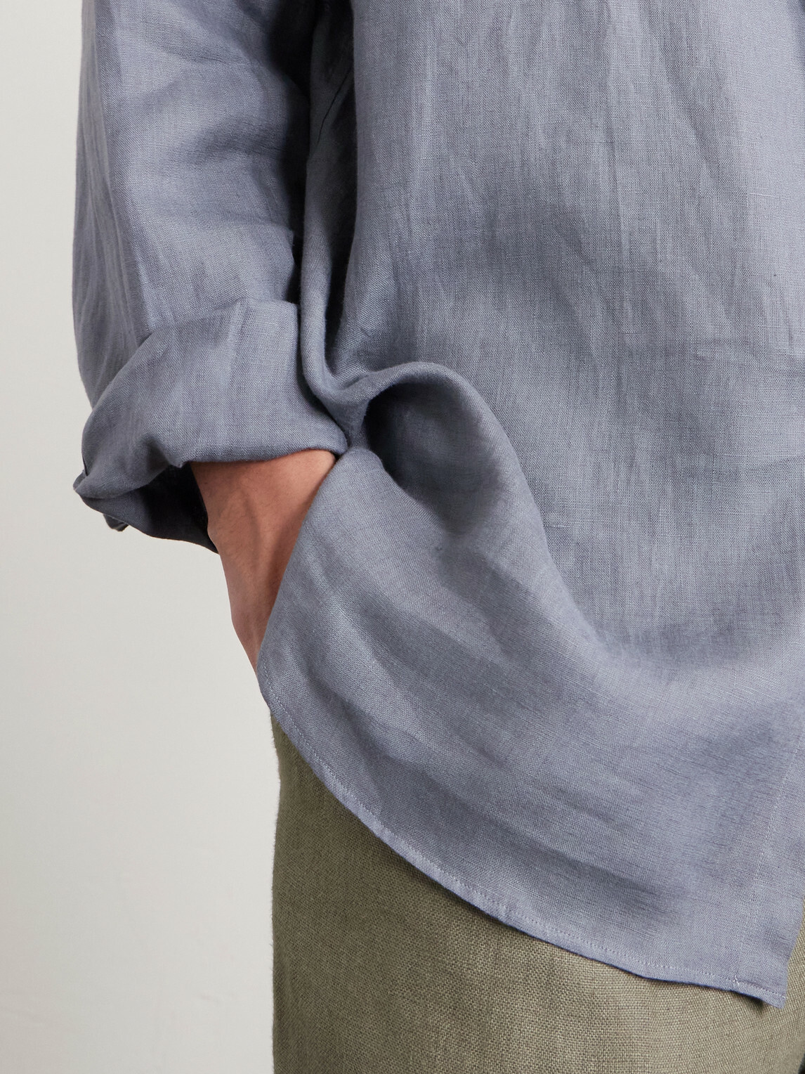 Lardini - Linen Shirt - Gray