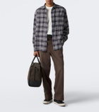 A.Presse Checked cotton and silk shirt