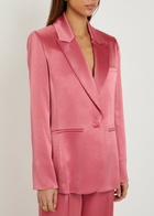 Alice + Olivia Billie Satin Blazer Pink