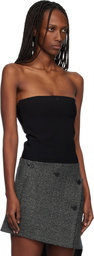 Courrèges Black Bustier Lingerie Jersey Bodysuit