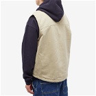Dickies Men's Duck Canvas Vest in Stone Washed Desert Sand