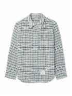 Thom Browne - Checked Cotton-Tweed Shirt Jacket - Blue