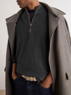 N.PEAL - Temple Cashmere Half-Zip Sweater - Gray