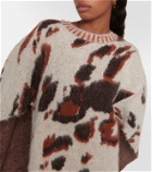 Stella McCartney Caped jacquard sweater
