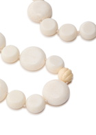 Sapir Bachar Carved Coral Sterling Silver Necklace - White - One Size