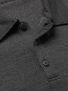 Visvim - Sport Weller Logo-Appliquéd Wool-Blend Jersey Polo Shirt - Gray