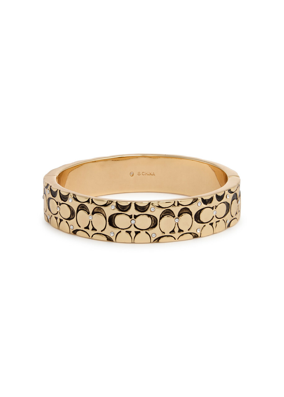 Coach Logo Embellished Bracelet - Gold - One Size