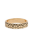 Coach Logo Embellished Bracelet - Gold - One Size
