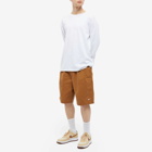 Nike Men's Life Pleated Chino Short in Ale Brown/White