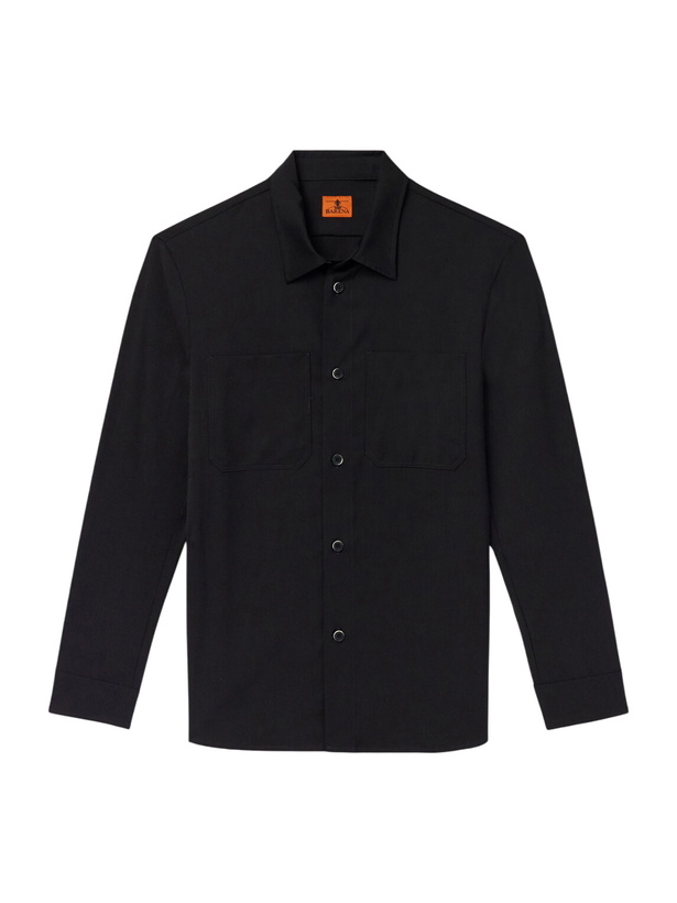 Photo: Barena - Virgin Wool Overshirt - Black