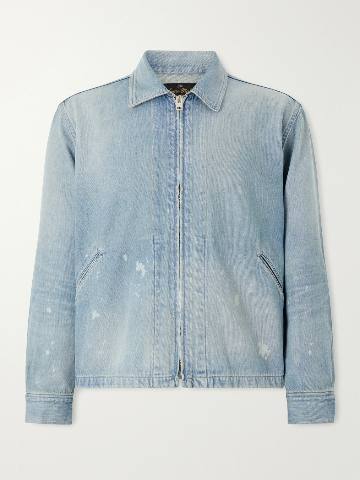 FULLCOUNT - Distressed Denim Zip-Up Jacket - Blue