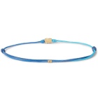 Luis Morais - 14-Karat Gold and Cord Bracelet - Blue