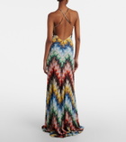 Missoni Open-back lamé maxi dress