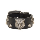 Gucci Black Feline Head Bracelet