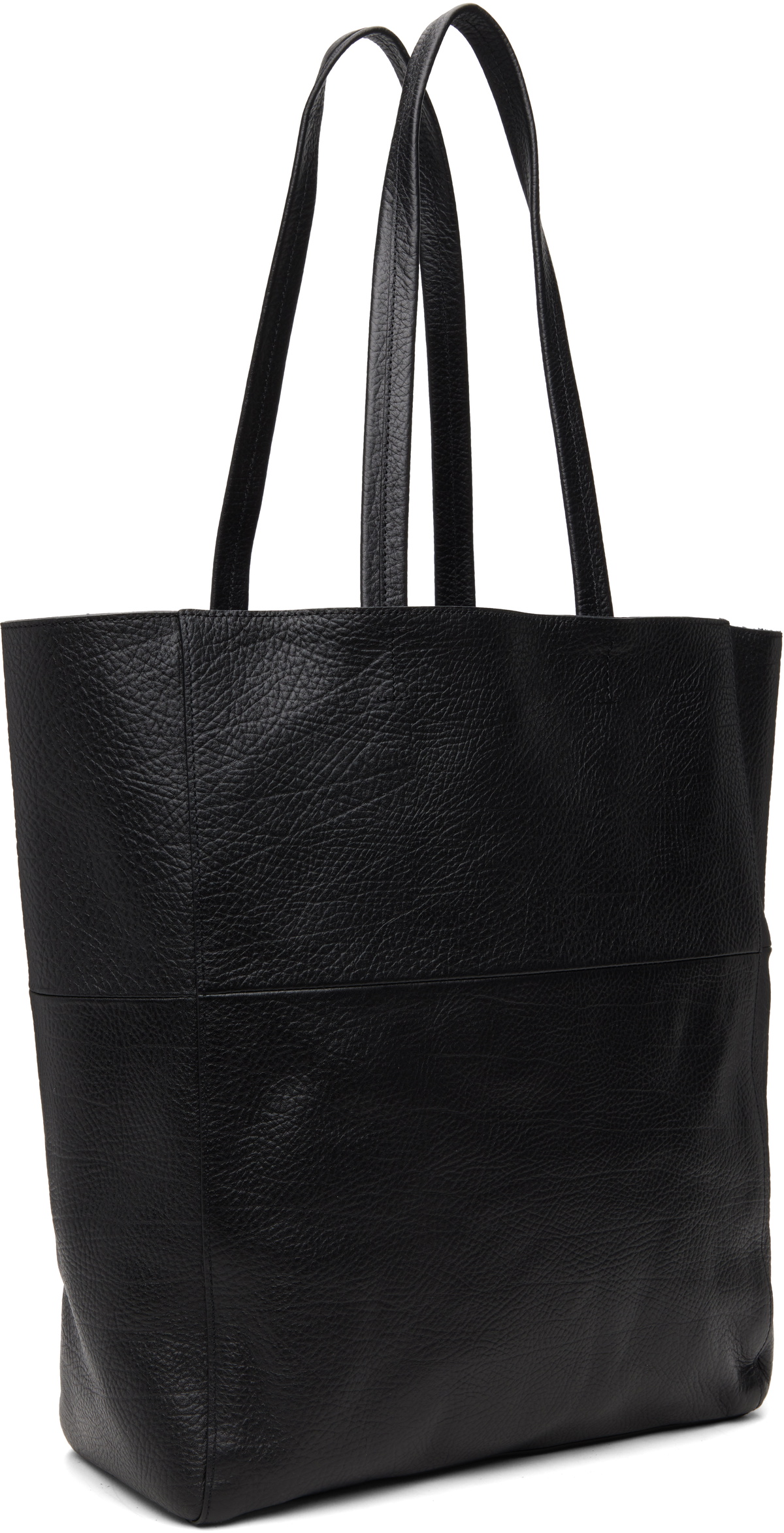 TONYWACK Black Embossed Leather Tote