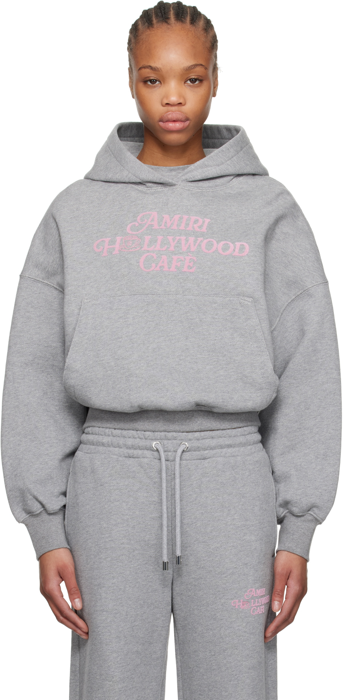 AMIRI Gray 'Amiri Hollywood Cafè' Hoodie