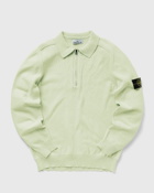 Stone Island Pullover Raw Hand Cotton Green - Mens - Half Zips