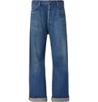 Chimala - Wide-Leg Selvedge Denim Jeans - Blue