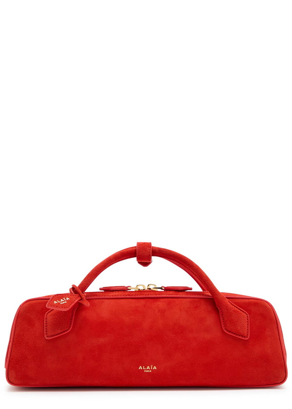 Photo: Alaïa Le Teckel Suede Clutch - Orange - One Size