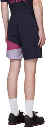 Sergio Tacchini Navy Racquet Edition Embroidered Shorts