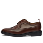 Thom Browne Men's Classic Longwing Brogue in Dark Brown