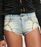 Blumarine - Embellished denim shorts