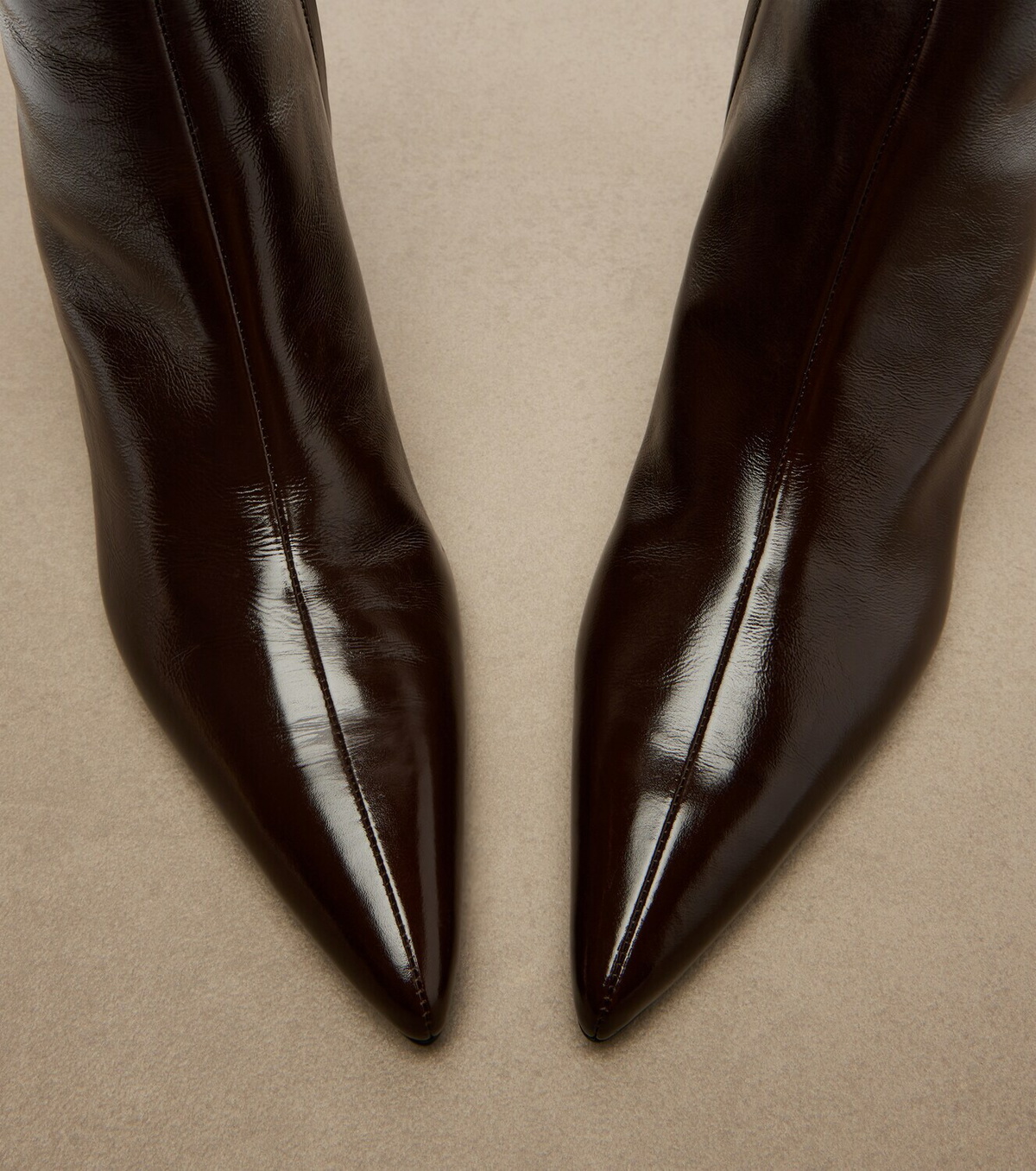 Khaite Sybil leather ankle boots