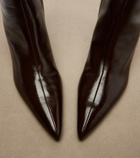 Khaite Sybil leather ankle boots
