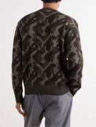 Aimé Leon Dore - Camouflage-Ribbed Wool Sweater - Green