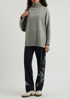 High Proceed Printed Stretch-jersey Trousers Navy