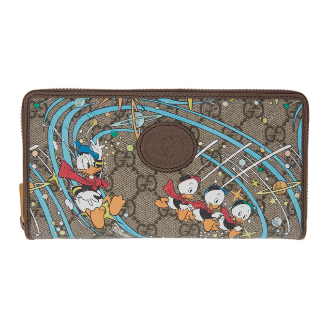 Photo: Gucci Multicolor Disney Edition GG Donald Duck Rocket Continental Wallet