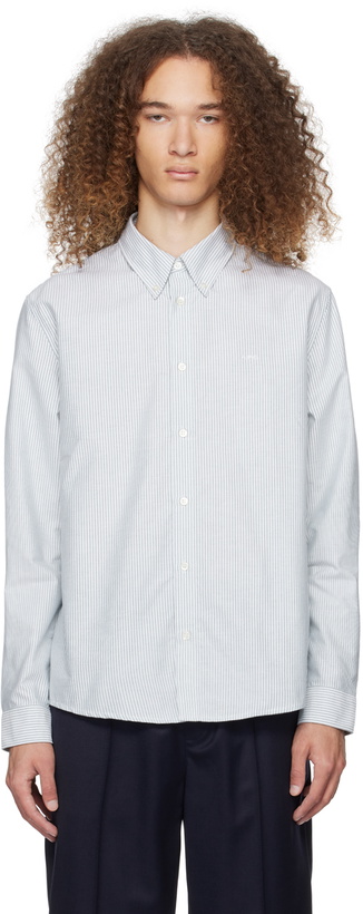 Photo: A.P.C. Green & White Greg Shirt