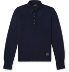 Tod's - Logo-Appliquéd Wool-Blend Polo Shirt - Blue
