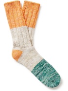Thunders Love - Colour-Block Recycled Cotton-Blend Socks