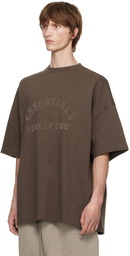 Fear of God ESSENTIALS Brown Bonded T-Shirt