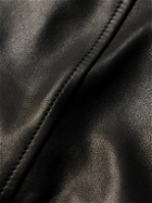 Brunello Cucinelli - Leather Biker Jacket - Black