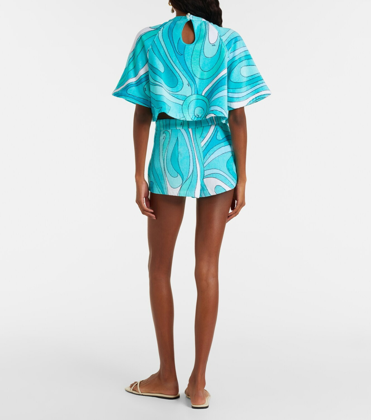Pucci Iride cotton terry shorts