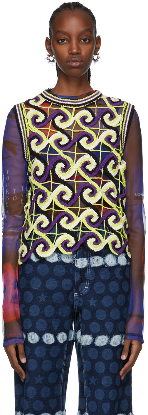 Charles Jeffrey LOVERBOY Multicolor Cotton Vest