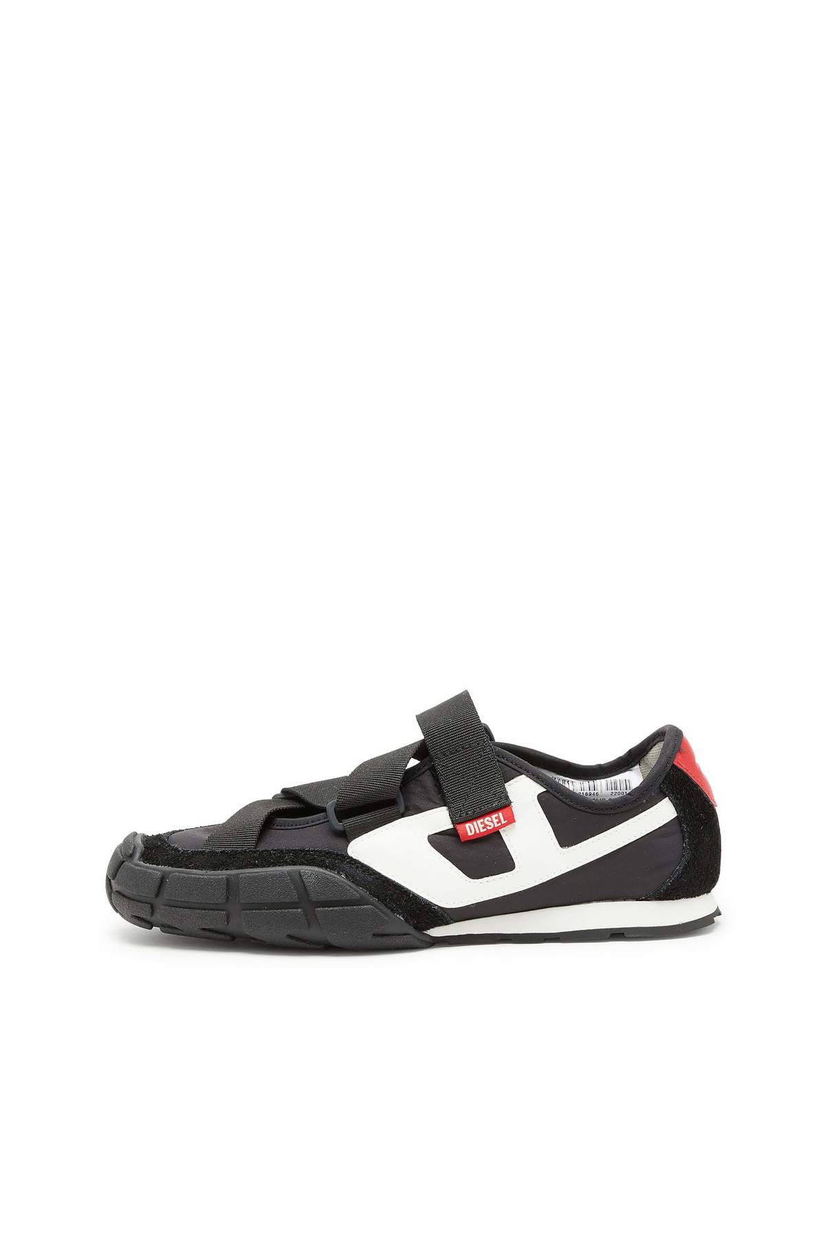 Diesel S-Pagodha-Tongue-free strap sneakers in ripstop - Sneakers Womens in Black