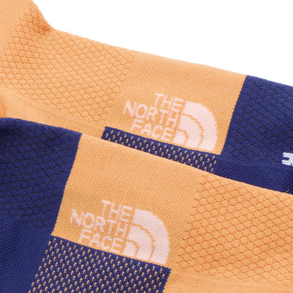 The North Face Men's Never Stop Trail Run Expedition Crew Sock in Papaya/Bold Blue