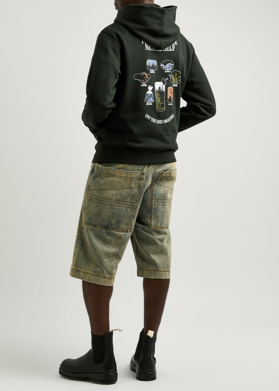 Daily Paper Smoothie Hooded Cotton Sweatshirt Black