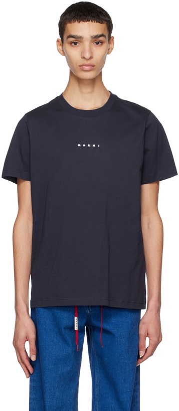 Photo: Marni Navy Printed T-Shirt