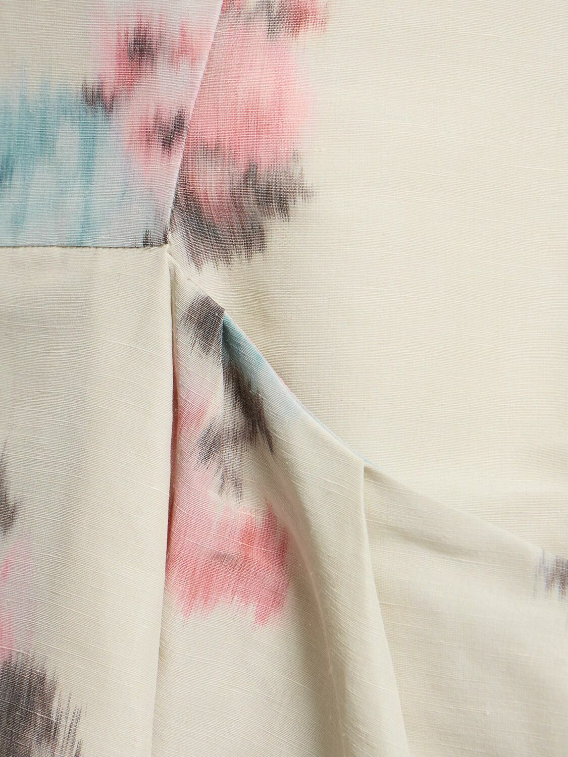Tシャツ・カットソー PHILOSOPHY DI LORENZO SERAFINI Linen blend top with floral Philosophy Di Lorenzo Serafini floral-print Blouse | Pink