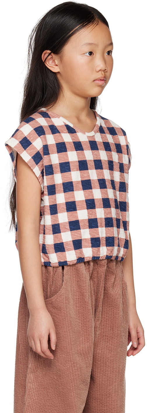 Wynken Kids Pink & Blue Snap Top